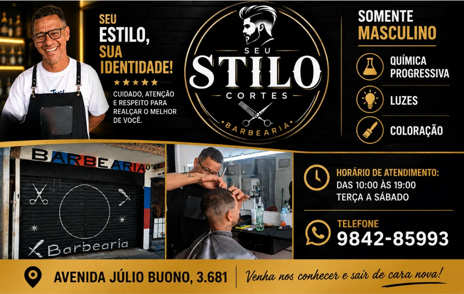 Seu Stilo Cortes e Marcelo MM: uma parceria de anos que fortalece o comércio local