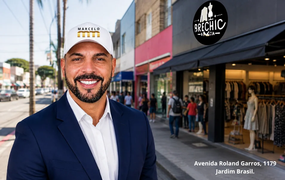 Marcelo MM amplia aproximação com comerciantes do Jardim Brasil e destaca parceria com Brechic & Cia