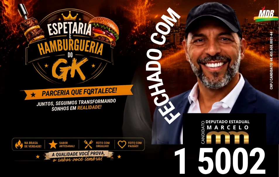 Parceria entre a espetaria e hamburgueria do GK e Marcelo MM destaca empreendedorismo e valorização do comércio local
